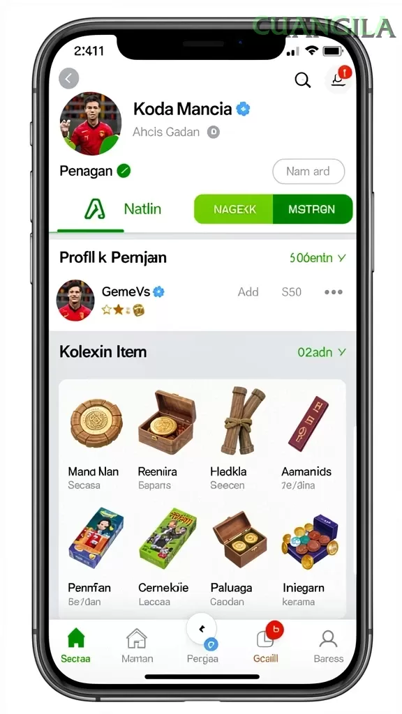 Cuplikan layar S80 — aktivitas